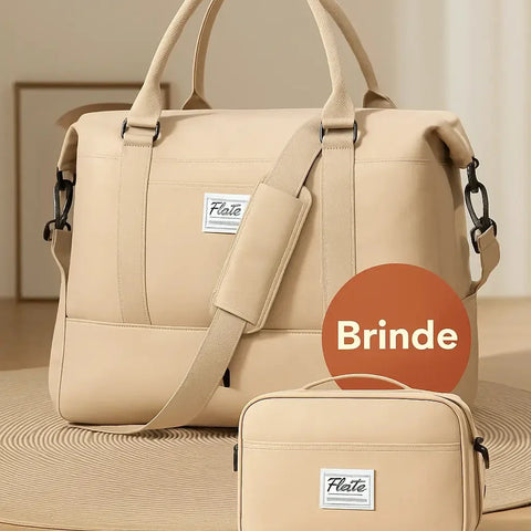 Bolsa-Mala Impermeável com Bolsos Multifuncionais + BRINDE