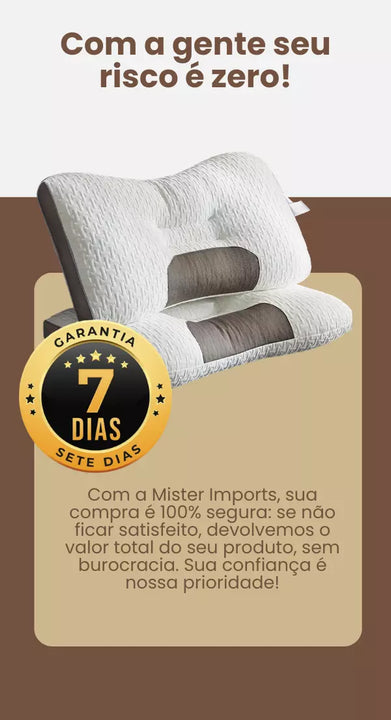 Travesseiro Ortopédico Alívio Cervical - Orto Sono